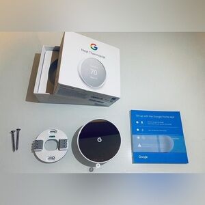 Google Nest Thermostat With Trim Kit - White